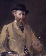 Edouard Manet Selbstportrat mit Palette painting